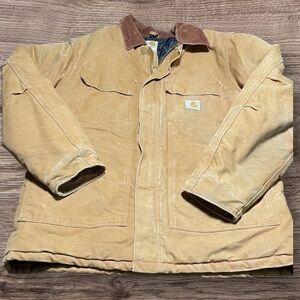 Carhartt distressed Brown Detroit Field Jacket